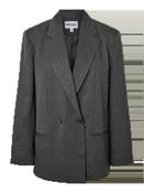 Falka Pinstripe Rhinestone Blazer