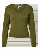 Elia LS v-neck Knit Top image