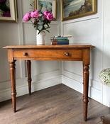 Victorian Mahogany Side Table With Drawer — Willow Antiques image