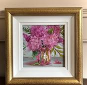 Framed Oil On Canvas “Happiness” By Cathy Lewis — Willow Antiques