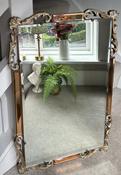 Bevelled &amp; Stain Glass Mirror — Willow Antiques image