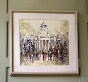 “Paris Pantheon” Framed Watercolour Painting By Judith Caulfield Walshe — Willow Antiques image