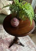 Edwardian Mahogany Round Occasional Table — Willow Antiques