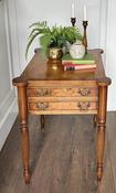 Quality Burr Walnut Table With Rosewood Crossbanding — Willow Antiques