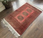 Afghan Hand Knotted Rug 100 % Wool — Willow Antiques image