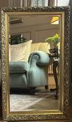 Gilt Framed Bevelled Mirror -Can Be Hung Vertical or Horizontal — Willow Antiques