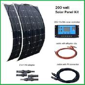 200w Solar Panel Kit with MPPT charge Controller