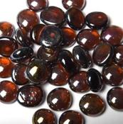 Amber Glass Pebbles