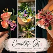 Complete Debs Set (Corsage, Bouquet &amp; Buttonhole)