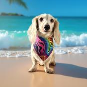 Dog Bandana Summer Swirls by Woof Stuff Dublin Ireland