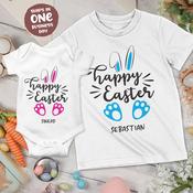 Cute Happy Easter Bunny Onesies &amp; T-Shirts for Boys and Girls image