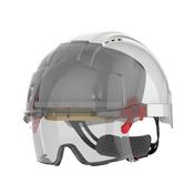 EVO VISTAlens Safety Helmet - Integrated Eyewear - Vented - AMB170-005-F00 - White/Smoke - JSP image