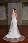 Zana beaded edge veil image