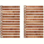 A-Z Wooden Vinyl Dividers