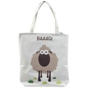 BAAAG Sheep Reusable Zip Up Cotton Bag