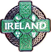 Irish Cross Gold Magnet image