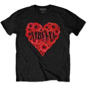 Nirvana Shirt Poppy Heart - S