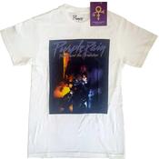 Prince White T-Shirt Purple Rain Square - S