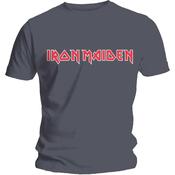 Iron Maiden Charcoal T-Shirt Classic Logo - S