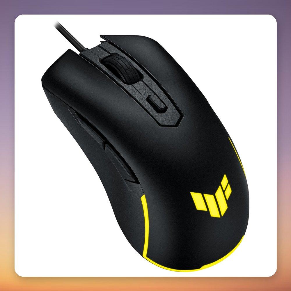 ASUS TUF Gaming M3 Gen II Mouse - Right-hand, USB Type-C, Optical, 8000 DPI, 59g, Black, IP56 Rated, Antibacterial Guard, Programmable Buttons