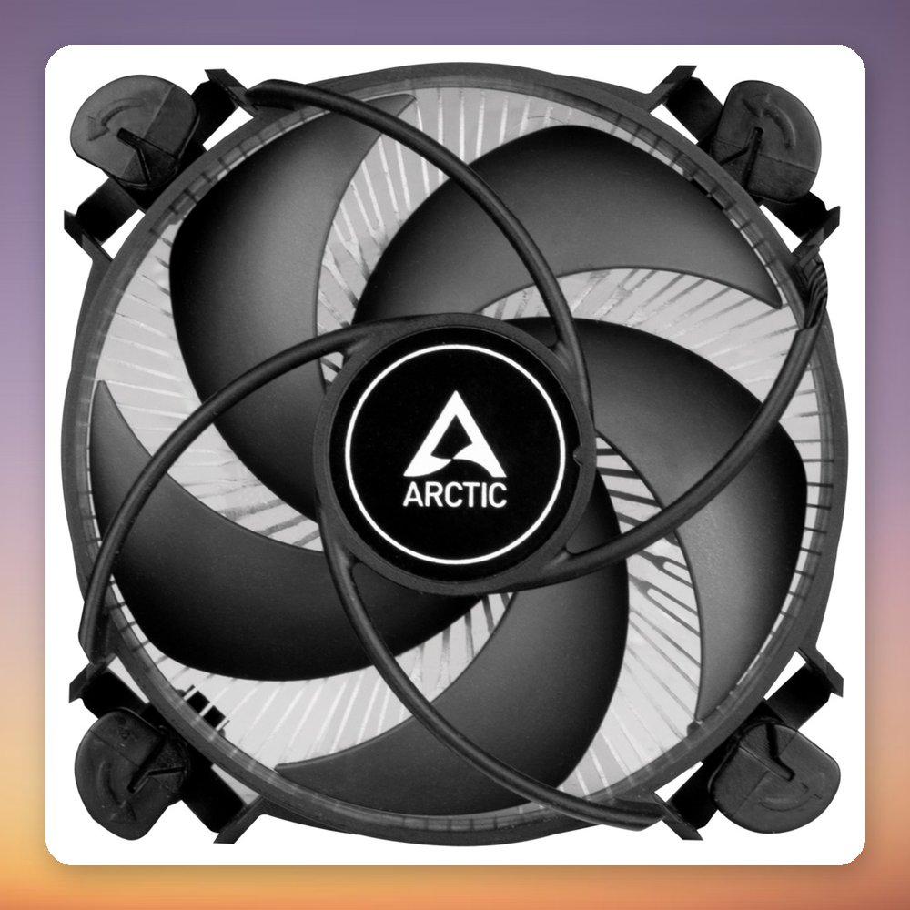 Arctic Alpine 17 CO CPU Cooler Black Silver 92 mm Fan LGA1700 Socket 100W TDP 250-2700 RPM Push-pin MX-4 Paste