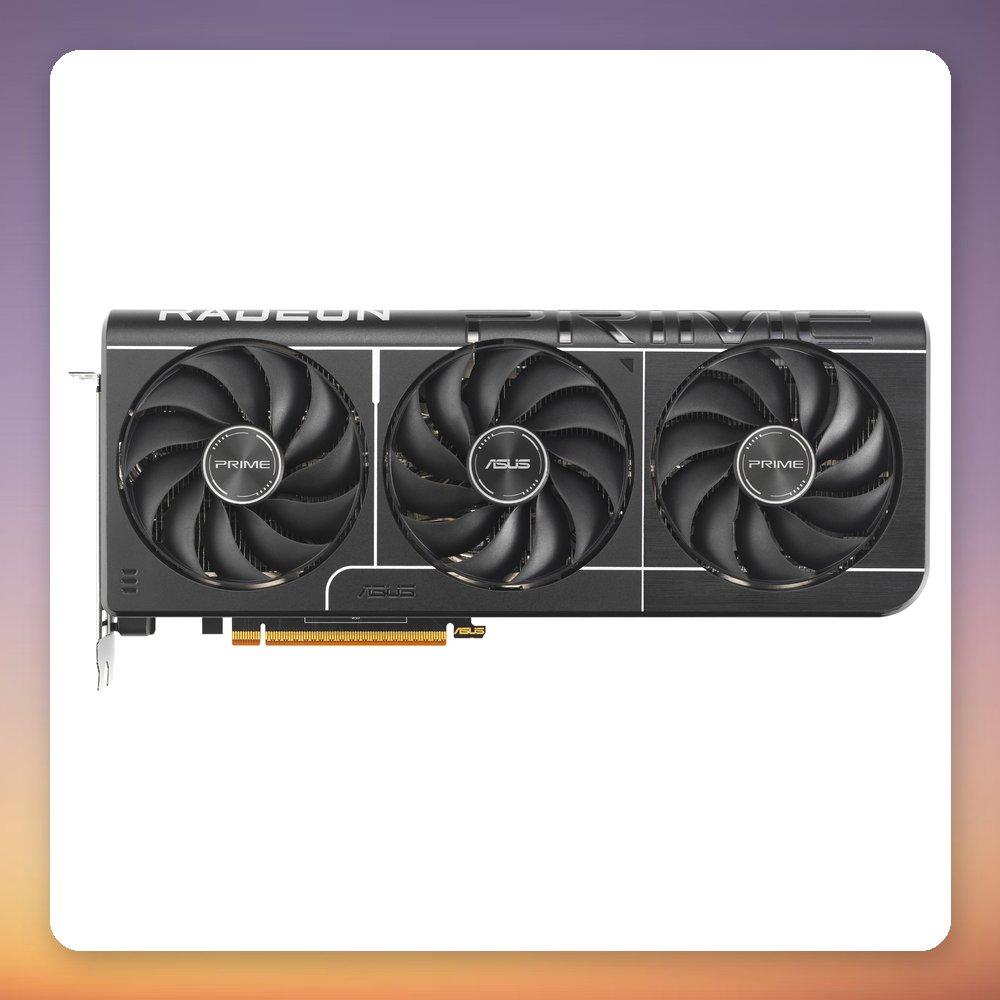 ASUS Prime Radeon RX 9070 OC 16 GB GDDR6 Graphics Card Triple Fan 2.5-Slot 7680 x 4320 pixels PCI Express 5.0 3584 Stream Processors 4 Max Displays 1 Year Warranty