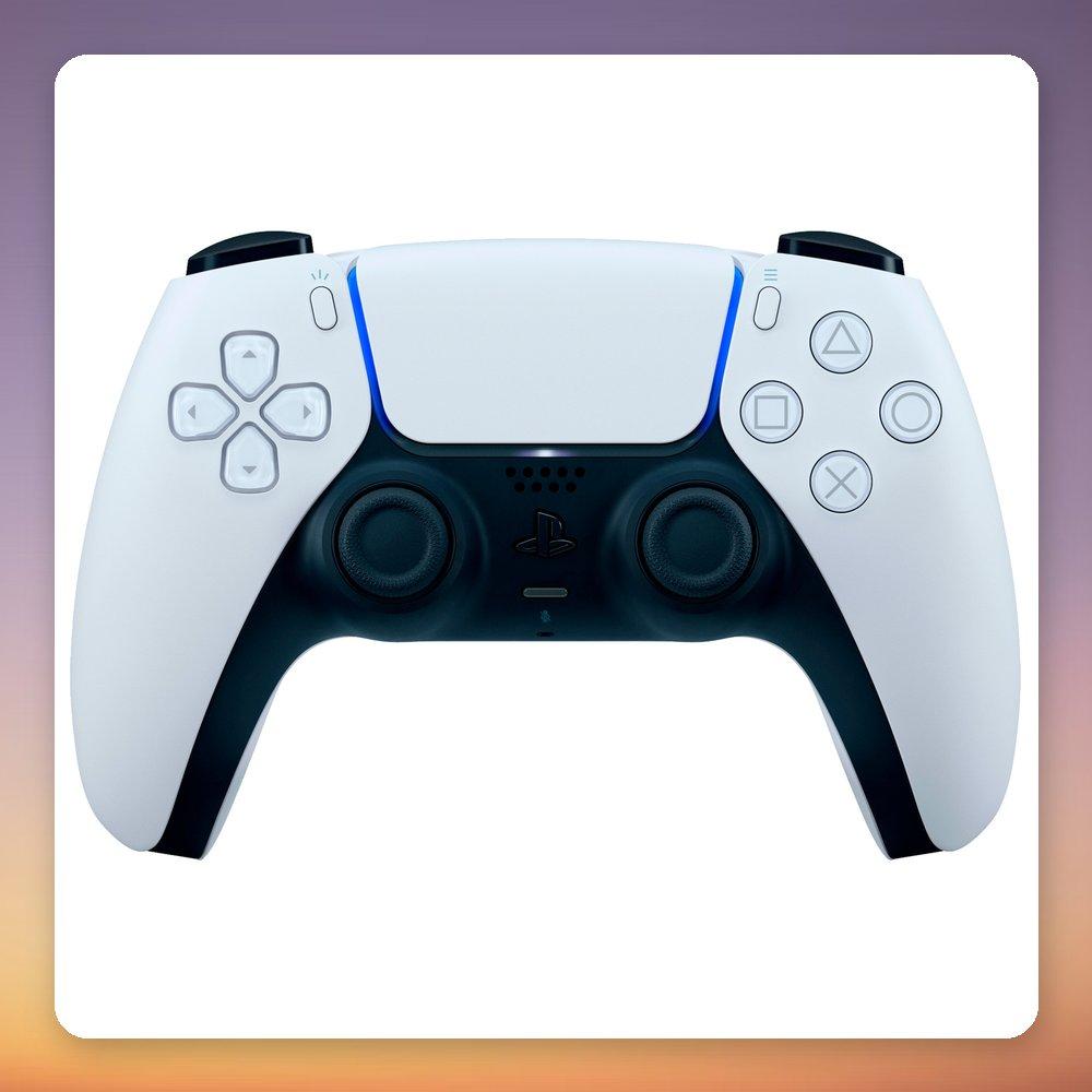 Sony DualSense Wireless Controller for PS5 - White - Haptic Feedback, Adaptive Triggers, Built-in Mic, USB-C