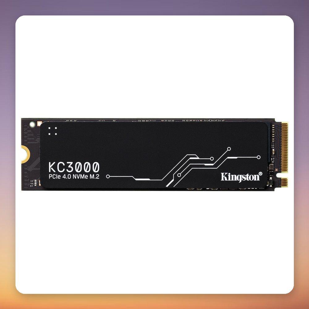 Kingston KC3000 1024GB M.2 2280 PCIe 4.0 NVMe SSD - 7000MB/s Read, 6000MB/s Write, Phison E18 Controller, 3D TLC NAND, Graphene Heatsink