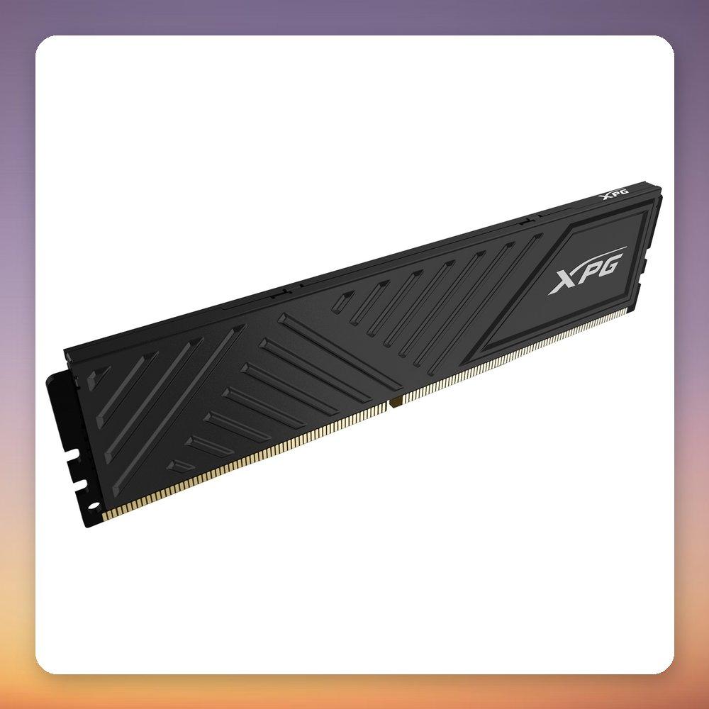 ADATA XPG GAMMIX D35 8GB DDR4 3600MHz CL18 DIMM RAM with Intel XMP 2.0, Low-profile Heatsink, Black