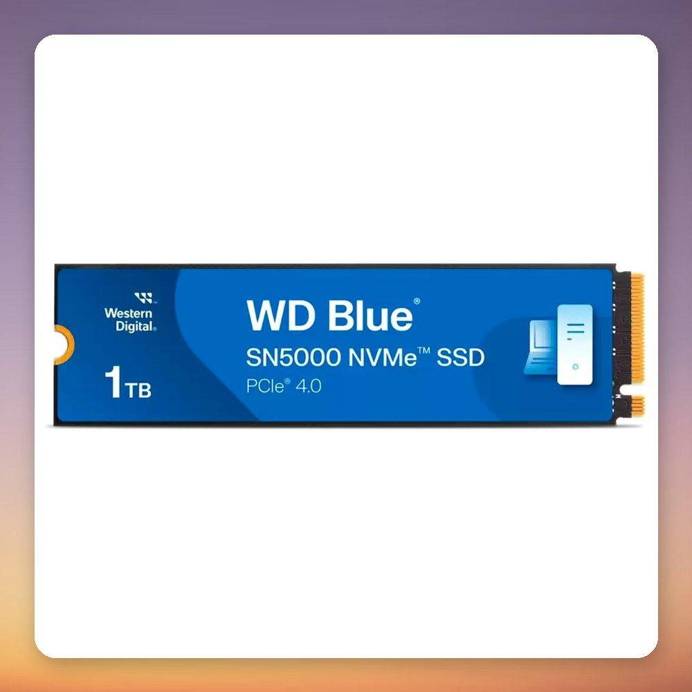 Western Digital WD Blue SN5000 1TB NVMe SSD PCIe 4.0 M.2 Internal Storage