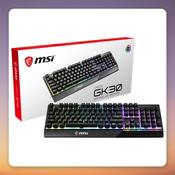 MSI Vigor GK30 RGB Wired Gaming Keyboard, Water-Repellent image