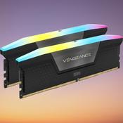 CORSAIR VENGEANCE RGB 32GB (2 x16GB) DDR5 DRAM 5200MT/s Black image