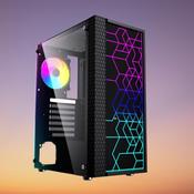 Gaming ATX Computer Case Fornax 2500, ARBG backlight, black image