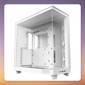 NZXT H6 Flow ATX Mid Tower Case, White, Tempered Glass, 3x 120 mm Fans
