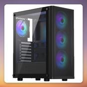 ENDORFY Ventum 200 ARGB ATX Mid-Tower Case, Black, Tempered Glass, 4x 120 mm PWM ARGB Fans image