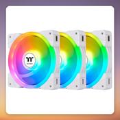 Thermaltake SWAFAN EX14 ARGB Sync 140 mm PWM Fan, White, 3-Pack image