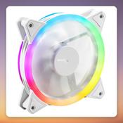 Sharkoon SHARK Blades PWM RGB 120 mm Case Fan, White, Single Pack image