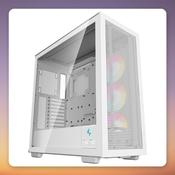 Deepcool MORPHEUS E-ATX Mid-Tower Case, White, Tempered Glass, 3x 140 mm ARGB Fans