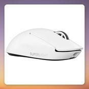 Logitech PRO X SUPERLIGHT 2 Wireless Gaming Mouse, White, 32,000 DPI, 60 g image