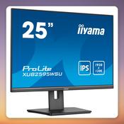 Iiyama ProLite XUB2595WSU-B5 25-inch WUXGA 1920x1200 IPS Monitor, Black