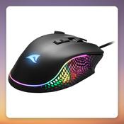 Sharkoon SHARK Force 3 Wired Gaming Mouse, 12800 DPI, A825 Sensor, RGB, Black image