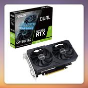 Asus Dual GeForce RTX 3050 OC V2 8 GB GDDR6 Graphics Card, 2 Fans, 2-Slot