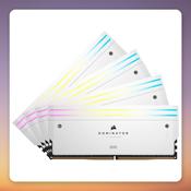 Corsair Dominator Titanium 64 GB DDR5-6000 CL36 (4x16 GB) Intel XMP, White
