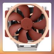 Noctua NH-U14S TR5-SP6 140 mm Dual-Fan CPU Cooler for AMD TR5/SP6, Brown image