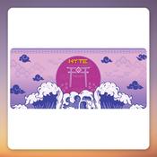 HYTE CNVS Analog Eternity Desk Pad 900 x 400 mm XXL Gaming Mouse Mat, Purple/Multicolour image