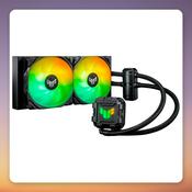 Asus TUF Gaming LC II 240 ARGB 240 mm AIO Liquid CPU Cooler, Black image