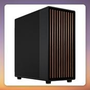 Fractal Design North XL Charcoal Black E-ATX Mid Tower Case, Mesh Front, Walnut Wood image