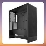 NZXT H7 Flow (2024) Mid-Tower Case, E-ATX, Black, Tempered Glass, 3x F120Q Fans