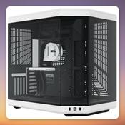 HYTE Y70 E-ATX Mid Tower Case, Black/White, Tempered Glass, 4 Vertical Slots