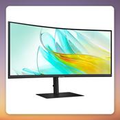 Samsung ViewFinity S65UC 34" UWQHD 100 Hz Curved Monitor, USB-C 90W